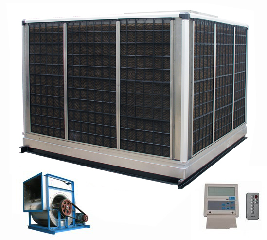 皮帶連接式離心環(huán)保節(jié)能冷風機,九洲普惠環(huán)?？照{