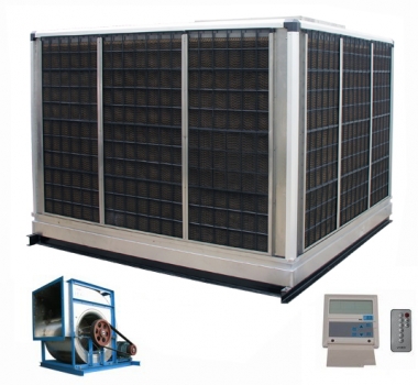 皮帶連接式離心環(huán)保節(jié)能冷風(fēng)機(jī),九洲普惠環(huán)?？照{(diào)