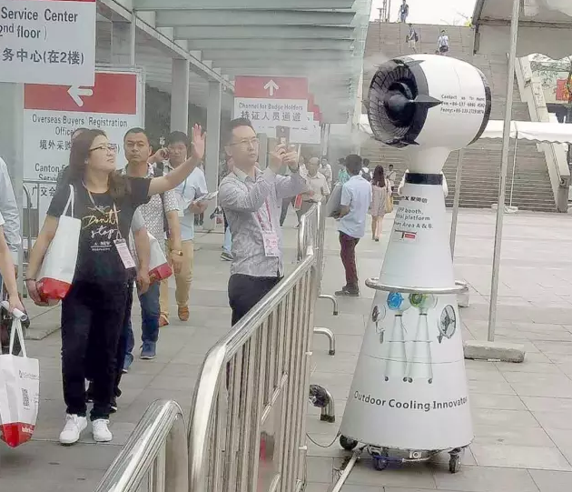 九洲普惠霧化風機助力廣交會 九洲普惠霧化風機助力廣交會